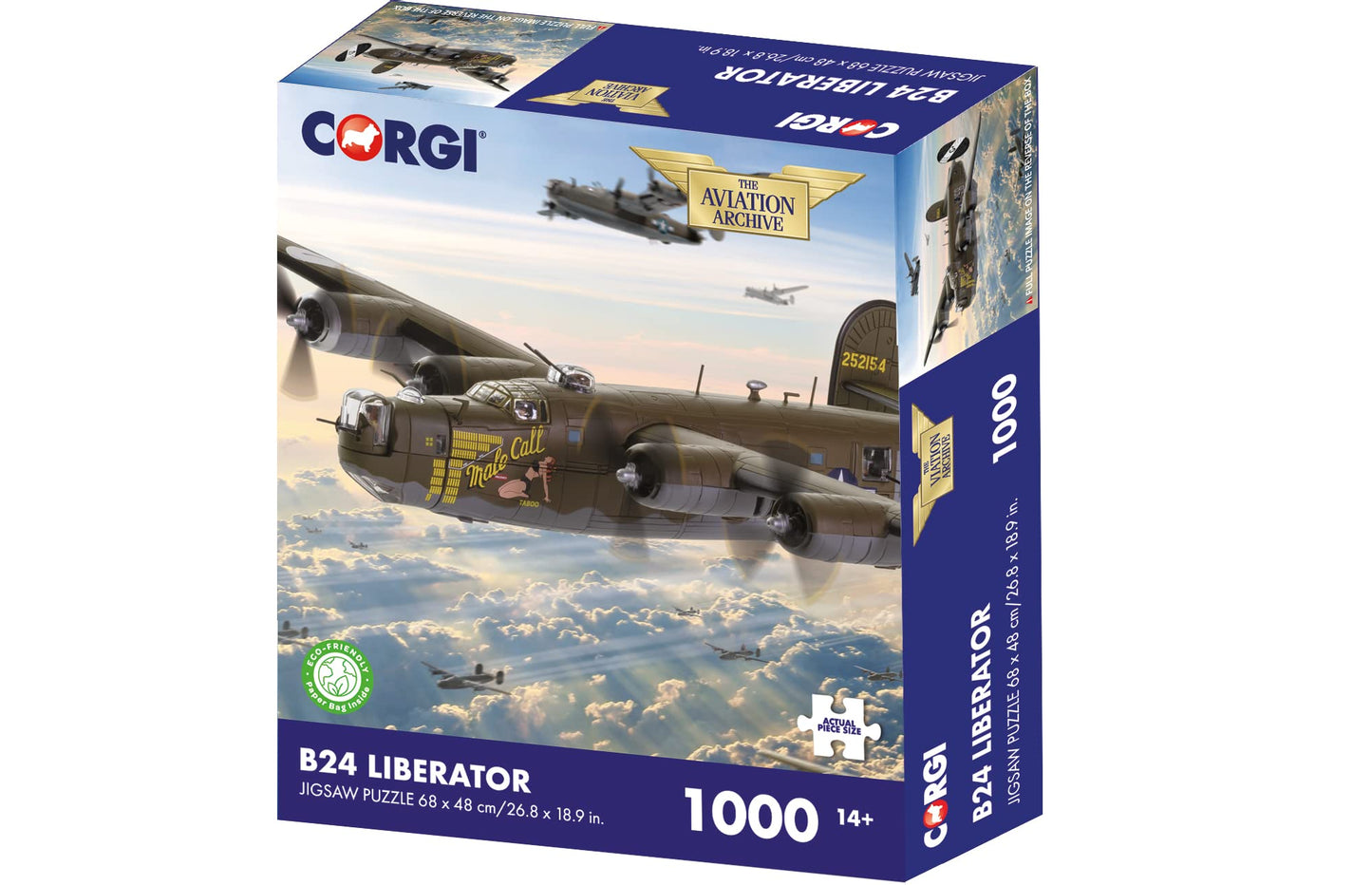 Corgi B24 Liberator Wwii Military Aviation 1000 Piece Puzzle Hvccg00004