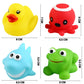 Yeonha Toys Bath Toy, Can Flashing Colourful Light(Big Style 4 Pack), Floating Bath Toy, Light Up Bathtub Water Tub Toy For Pool Shower Bathtime Bathroom Kid Boys Girl Toddler Child Baby Infant