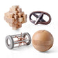 ActPo 4Pcs Wooden and Metal Puzzles Gift for Kids and mature-themed Educational Toys Office Toys 3D Unlock Interlock Assorted Brain Teasers Puzzles