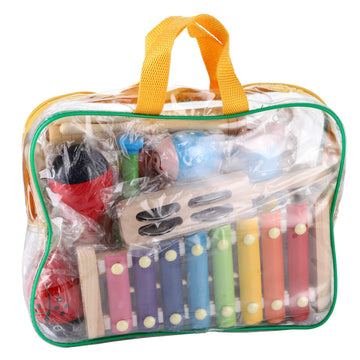 Yopay Toddler Musical Instruments, Kids Wooden Percussion Instruments Toys, Baby Rhythm Music Education Toys Set For Preschool Educational Early Learning, Boys And Girls With Storage Bag