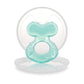 Nuby Silicone Teethe-Eez Teether With Bristles, Includes Hygienic Case, Aqua