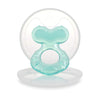 Nuby Silicone Teethe-Eez Teether With Bristles, Includes Hygienic Case, Aqua