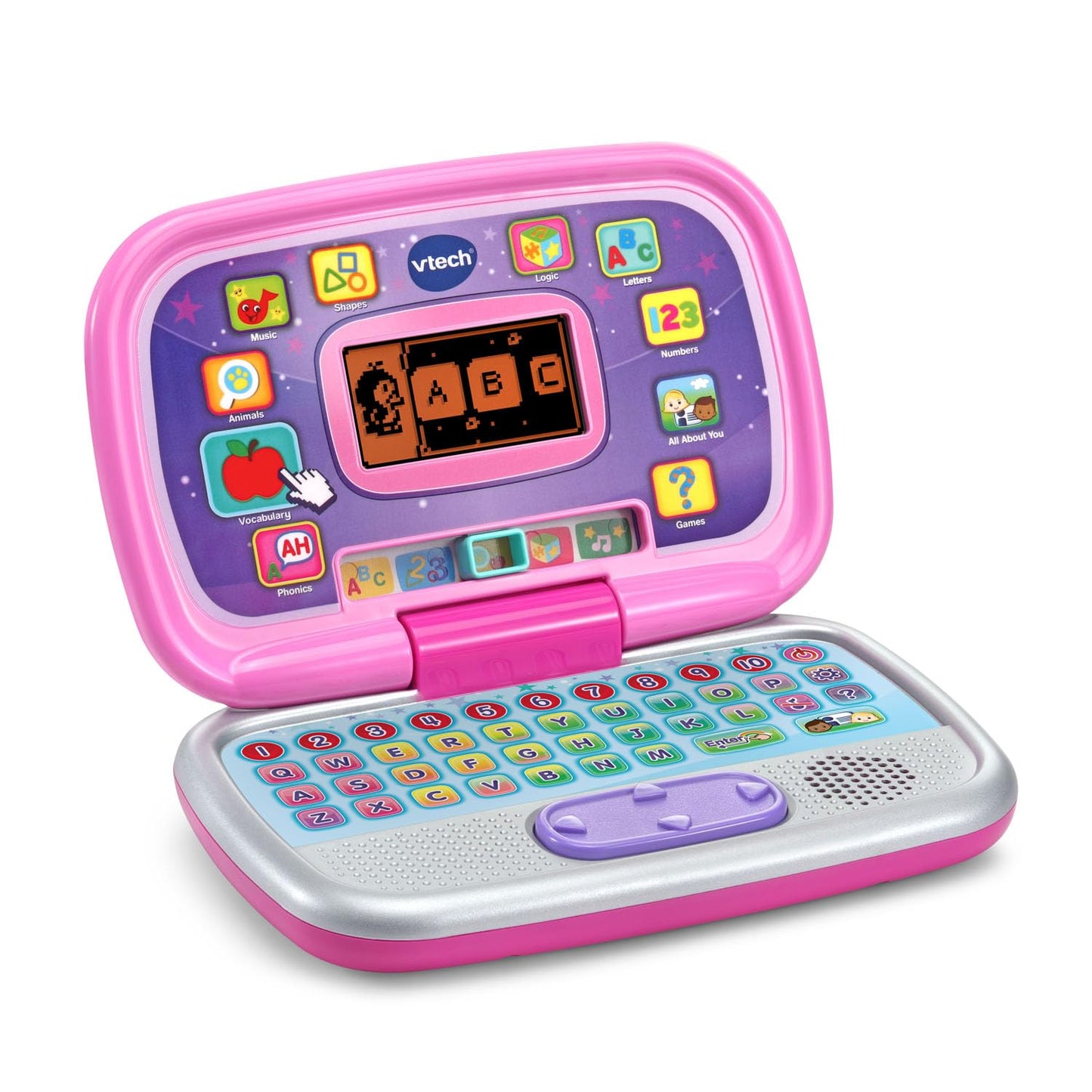 VTech Play Smart Preschool Laptop - Pink, 9.3" x 2.2" x 6.2", Plastic, Model 80-196335