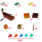BAENRCY 160pcs Pirate Building Blocks Sencery Accessories Treasure Chest Set Building Bricks Kit DIY Building Set Compatible All Major Brands
