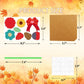 Fancy Land 24 Pcs Fall Crafts for Kids Flower Bouquet DIY Autumn Floral Craft Kit Thanksgiving Gift School Classroom Home Activi