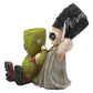 Ebros Day Of The Dead Pinheadz Monster With Voodoo Stitches Figurine Halloween Collectible Statue Fantasy Mythical Beings Undead Apocalypse Horror Icon (Mad Stitch Love Frankenstein And Bride)