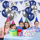 13Th Birthday Balloons, 15 Pcs Navy Blue Silver 13Th Birthday Balloons For Boys Girls Blue Happy 13Th Birthday Party Decorations Balloons Decor 12 Inches