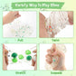 10 Fl Oz Panda Clear Slime Bucket, Big Slime Kit With Slime Clay, Slime Party Favors For Kids, Glimmer Crunchy Slime Includes 9
