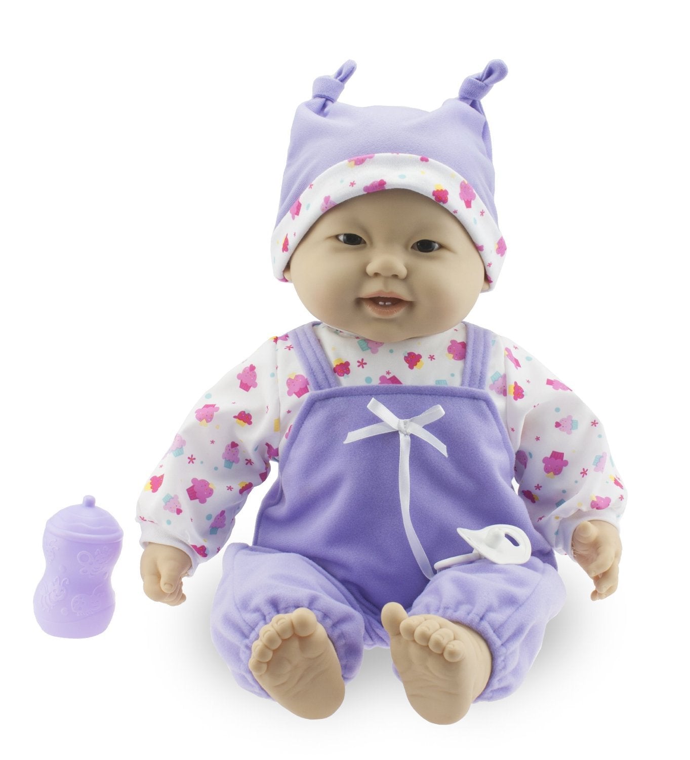 JC Toys Soft and Cuddly 20 Huggable Baby Doll Play Set Lots to Cuddle Babies | Pink | Ages 2+ | Asian