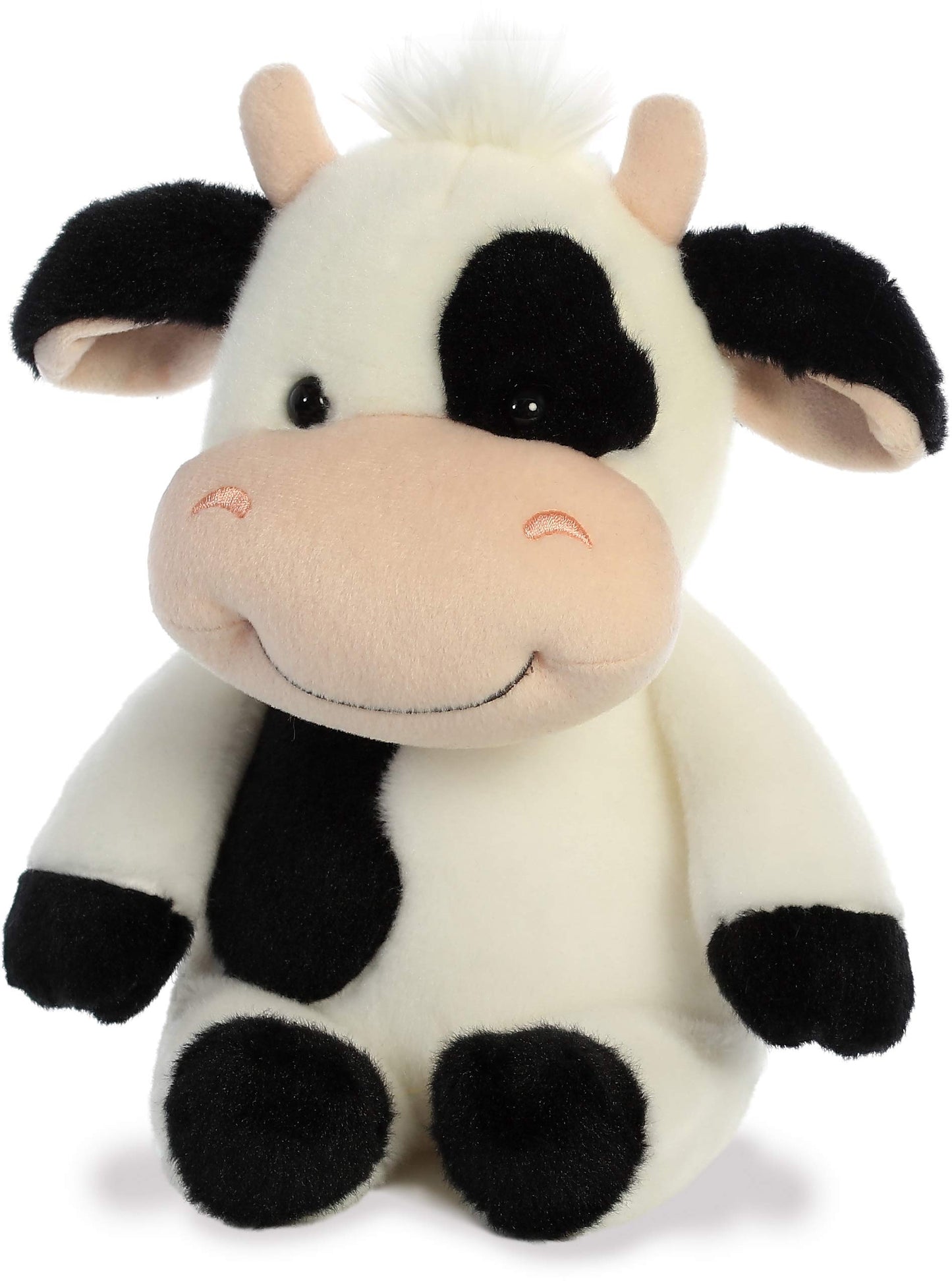 Aurora 11" Oink & Mooty Plush Toy - White Polyester, Model 02534