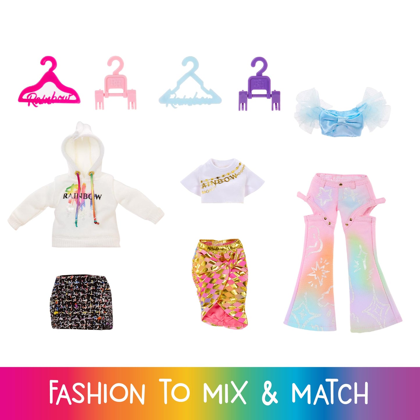 Rainbow High Amayas Rainbow Closet Playset + limited availability Rainbow Doll  Bonus Fashion and Shoes  Purses  Hangers  Clothes Rack  Shelves  Kids Gift Ages 4+