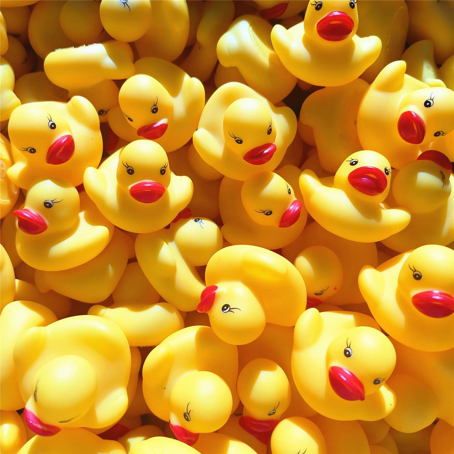 Dztian 51-Pieces Float & Squeak Mini Rubber Duck Baby Bath Ducky Sound Showertoys For Kids Celebrate The Joy Of The Children