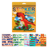 Dinosaur Sticker Book Crafts For Kids Ages 4-8,8-10 Sticker Paint Number Stickers For Kids Birthday Party Favor Christmas Gift Car Road Plane Travel Toy Activity Books