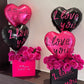 12 Pcs Pink Heart Balloons 18 Inch I Love You Valentines Day Balloons For Valentines Day Decorations Bridal Shower Wedding Party