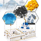 KLMEi Micro Building Blocks Set 6850 Pcs Blue Mosque Model - Architectural Construction Kit for Ages 14+ - Durable ABS Material