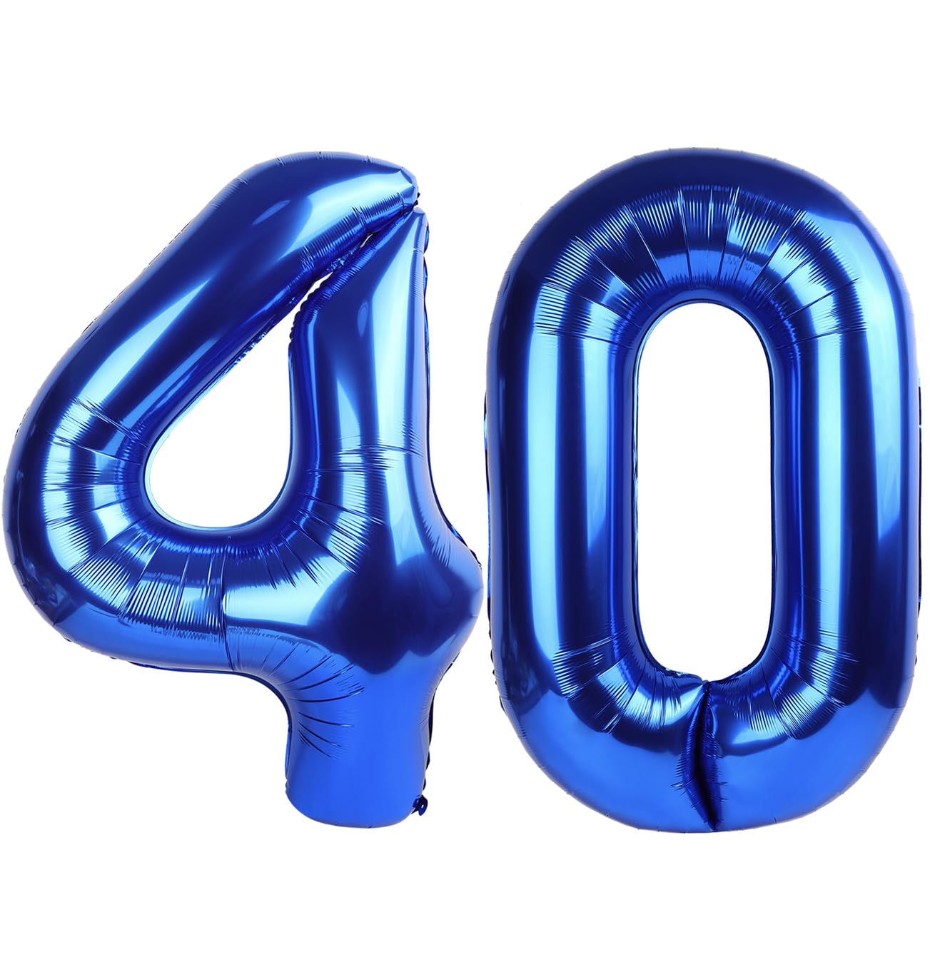 Navy Blue Number 40 Balloon 40 Inch, 40 Number Balloon, 40Th Navy Blue Birthday Decorations, 40 Year Old Women Men Blue Party Su