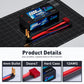 Zeee 2S Shorty Lipo Battery 5000mAh 7.4V 100C Hard Case with 4mm Bullet to Deans Connector for RC 1/10 Scale Vehicles Car Trucks