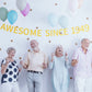 Awesome Since 1949 Banner Pre-Strung Happy 75Th Birthday Banner Gold Glittery 75 Seventy Five Years Old Birthday Party Decoratio