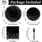 96 Pcs Black And Silver Party Supplies Paper Plates Napkins Silver Dot On Black Party Birthday Tableware Kit Black And White Bir