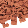 Unirolic Classic Building Bricks, 200 Piece 2X4 Building Blocks Stem Creative Building Toys, 100% Compatible With All Major Brands, Building Bricks Play Set For Kids Age 3+ (Flannel Brown)