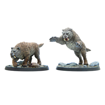 Modiphius: The Elder Scrolls: Call To Arms: Sabre Cats - 2 Miniatures, 32Mm Multi-Part Resin Unpainted Figures, Tabletop Rpg, Sc