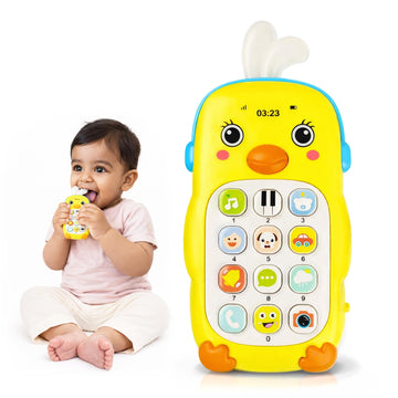 Kidology Baby Musical Phone Toy With Lights | Montessori Sensory Learning Mobile For Babies 12-18 Months | Educational Cell Phon