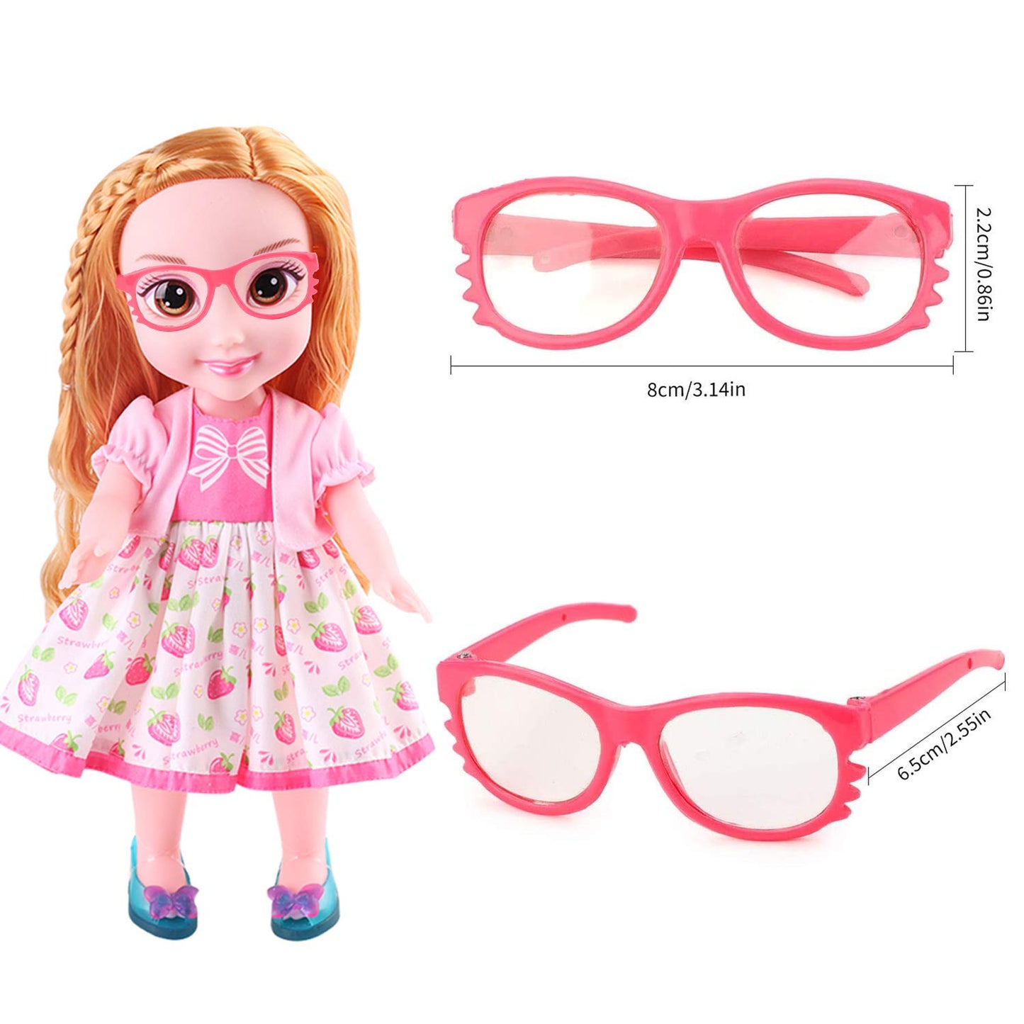 B Bangcool 10 Pairs Doll Eyeglasses For 18 Inch Dolls, Fashion Dolls Reading Glasses Costume Supplies For 18'' Doll