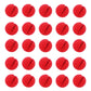Ogrmar 25Pcs Red Circus Clown Nose Christmas Costume Party Cosplay Halloween Decor (25Pcs)
