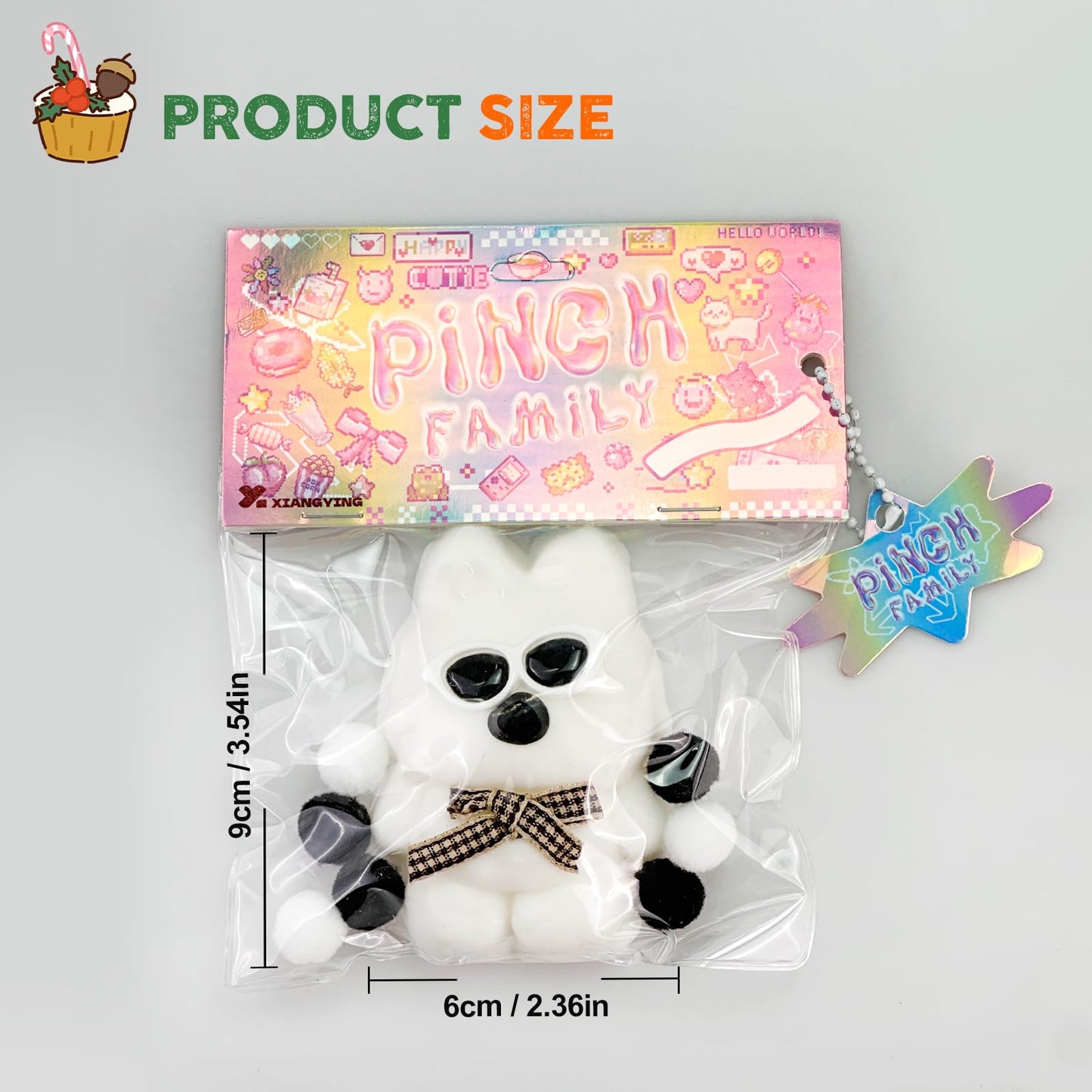 Taba Squishy Toys Valentines Cat Paw Cute Kawaii Squeeze Toys  Sticky Squishy Fidget Toys Silicone Squeeze Toy for Stress Relief Cute Soft Toys Best Valentines Gift for Anniversary