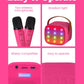 VERKB Mini Karaoke Machine with 2 Wireless Microphones for Kids  Kids Toys for Girls and Boys  Portable Bluetooth Speaker Gift for Girls 4  5  6  7  8+ Year Old Birthday Party(Rose Red)