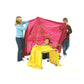 Crazy Forts! 69 Piece Buildable Indoor/Outdoor Play Fort Playset, Diy, Build Your Own, Steam Toy , Purple