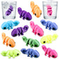 Honoson 12 Pcs 3D Printed Tiger Fidget Toy 3D Printed Small Animal Toy Flexible Cute Articulating Pet Stress Relief Fidget Toys 