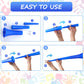 Sosation 4 Pieces Collapsible Stadium Horn 24 Inch Vuvuzela Plastic Trumpet Horn Blow Noisemakers For Sporting Events Graduation Games School Sports Party Supplies Favors Accessories(Blue)
