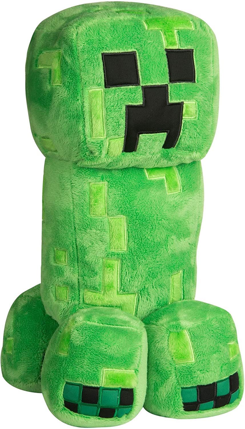 Silverback Commerce The Plushie Guy Creeper Miner Plushie Stuffed Toy Large 16 Inches