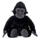 The Petting Zoo Gorilla Stuffed Animal, 12 Inch Plush Toy, Black, Model 420327, Gifts for Kids