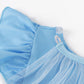 WonderBabe Princess Costume Dresses for Girls Blue Dress Up Clothes Cape for Toddler Girls Fancy Dress Birthday Party size 1-2t