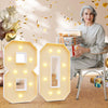Imprsv 3Ft 80Th Birthday Decorations Numbers: 80Th Birthday Party Anniversary Decorations Large Light Up Numbers 80 For Men Wome