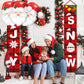 Hadckja Santa Claus Balloons Christmas Balloons Santa Claus Head Foil Balloons For Christmas-Themed Party Birthday Party Supplie