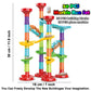 ailixinda 50 PCS Marble Run enhanced Set STEM Educational Building Block Toy Marble Track Race Set with 15 Glass Marbles for Boys & Girls Marble Maze Game Construction Building Blocks Toys for Kids