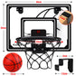 Basketball Hoop Indoor For Kids,Led Light Mini Basketball Hoop With 3 Balls & Electronic Scoreboard,Over The Door Basketball Hoop,Basketball Toys Gift For Kids 3-12 Year Old Boys Girls Teen