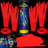 Taikula 200 Pack 8 Glow Sticks Bulk Party Favors Red Light Up Sticks with Connectors Neon Glow in the Dark Party Supplies Brac