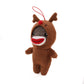 Plushland Christmas Stuffed Animal Toys Cute Soft Sockiez Sock Monkey Christmas Tree Decoration- Lovely Gift Xmas Ornament Party Favor 4 Inch (Reindeer)