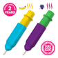 Water Magic - Scented Reusable Water Reveal Activity Books - No Mess, All Fun By Scentco (Grape Kingdom And Construction)