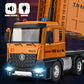 HAPYAD Dump Truck Toy for 3 4 5 6 7 Years Old Boys, Large Semi Truck with Metal Cab, Lights and Sounds, Friction Powered Tractor