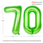 Number Balloons 40 Inch Green Birthday Party Decorations 70St Digital Jumbo Helium Foil Mylar Balloon