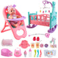 Deao Baby Doll Set With Crib Bed High Chair Stroller Baby Doll Accessories 20 Pieces Play Set Birthday For Girls Boys Kids