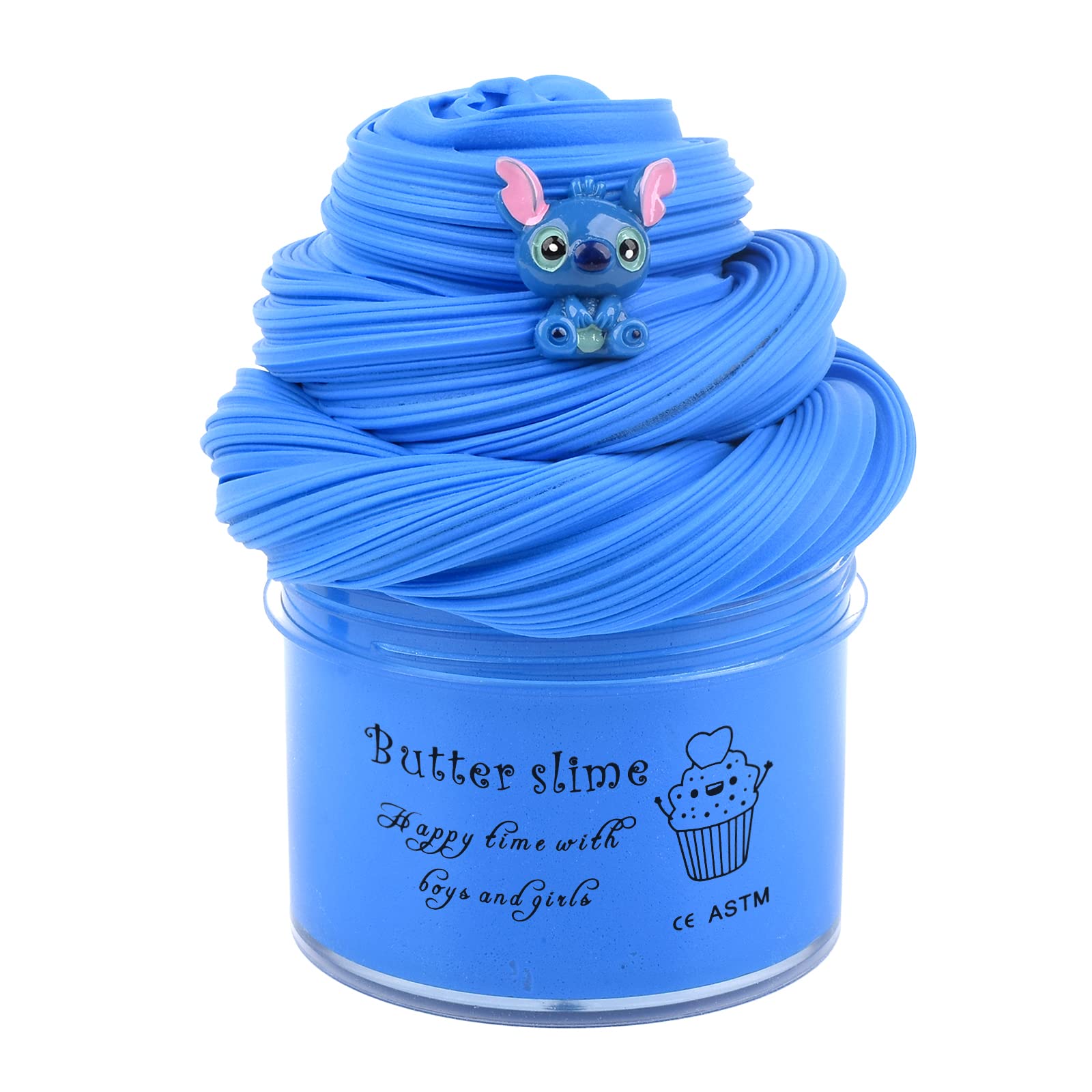Blue Butter Slime, Stress Relief Toy For Girls And Boys, Super Soft And Non-Sticky, For Kids Education Toy, Party Favor, Birthda