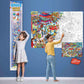 Space Height Chart And Giant At The Mall Colouring Poster|Set Of 1 Chart+1 Colouring Poster | Discover And Create With Height An