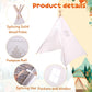 Windyun 6 Pcs Kids Teepee Tent Foldable Toddler Tent Washable Teepee Tent For Kids Indoor Outdoor Tent For Boys Girls Boho Sleep