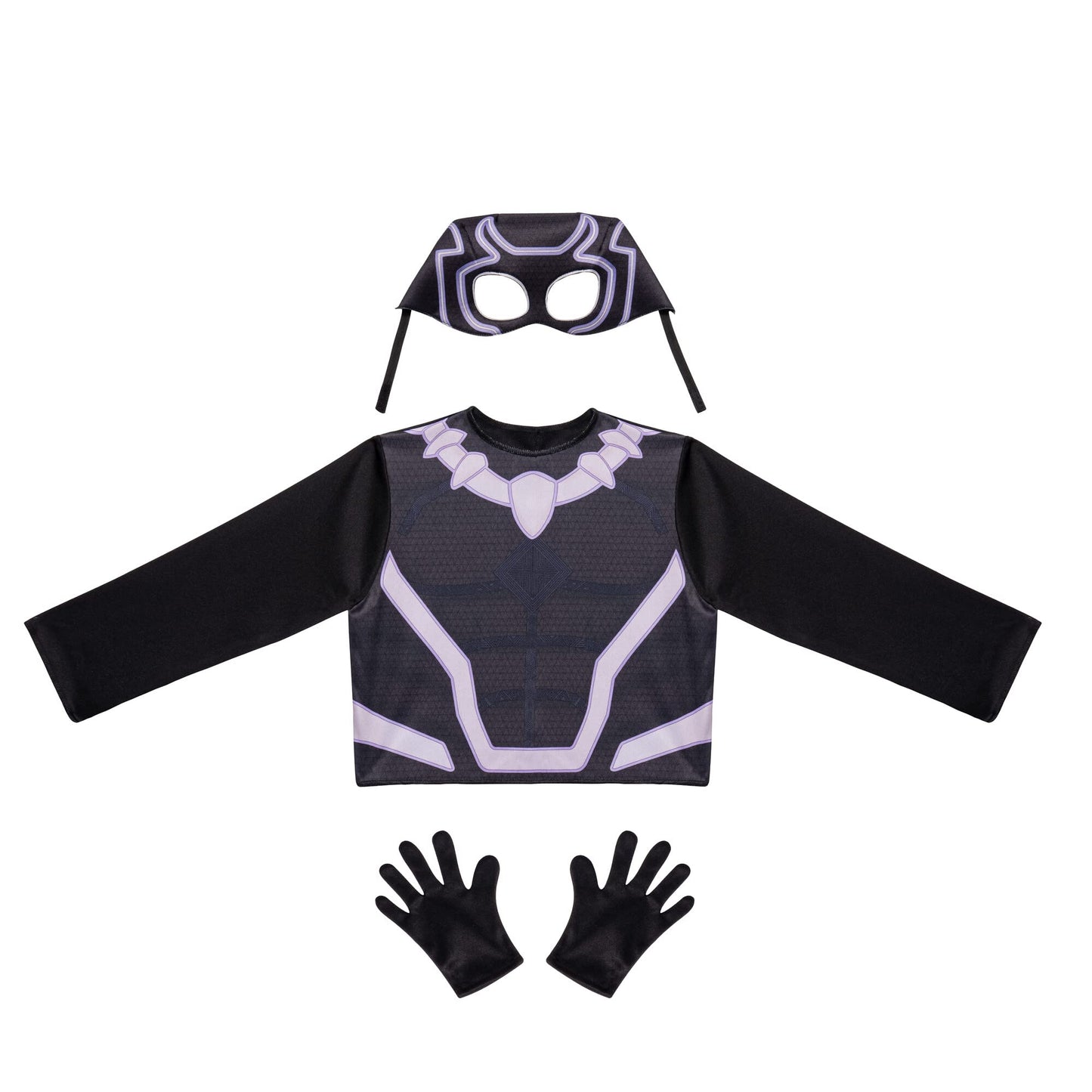 Marvel Spidey Friends Child Halloween Costume Dress-Up Box - Three Sets Of Tops, Gloves, And Plastic Masks (3-4T) Multi